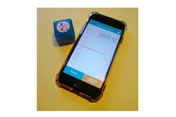 BlueDanTemp mit Smartphone App Android oder iOS