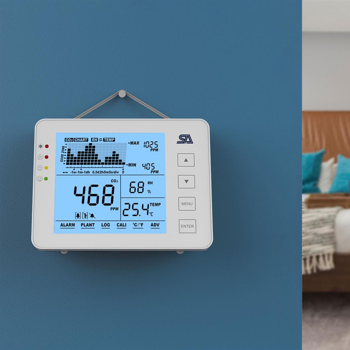 CO2 Monitor P1300 Wandmontage