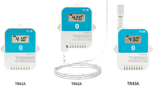 Die Modell der TR40A Serie Bluetooth Temperatur und Raumklima Logger