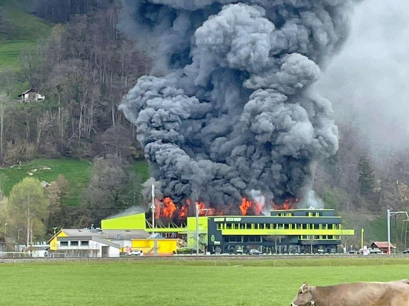 Brand in Recycling Center